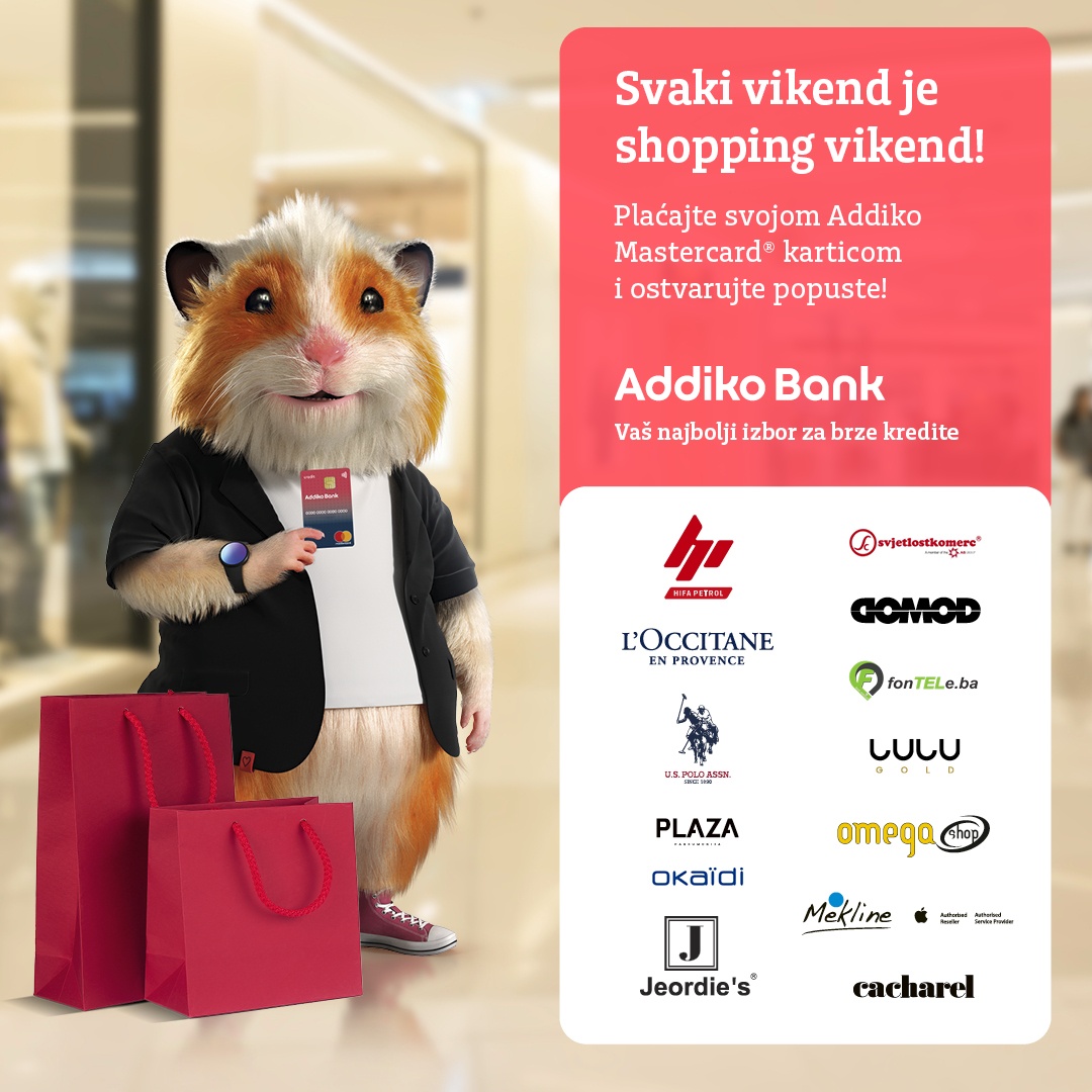 Addiko 202301 19214 Bih Sa Shopping Weekend Sm 1080x1080px Addiko 202301 19214 Bih Sa Shopping Weekend Sm 1080x1080px