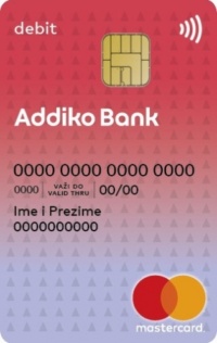 Addiko Debit Mastercard Kartica