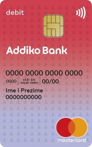 Addiko Debit Mastercard Kartica
